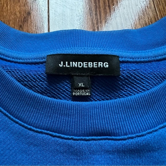 J. Lindeberg Yale Blue Throw Crewneck Sweatshirt Sweater - Size XL - Picture 11 of 16